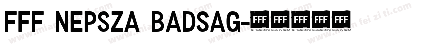 fff NEPSZA BADSAG字体转换